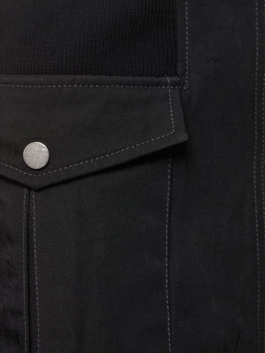 Dion Lee: Jupe courte cargo en sergé de nylon