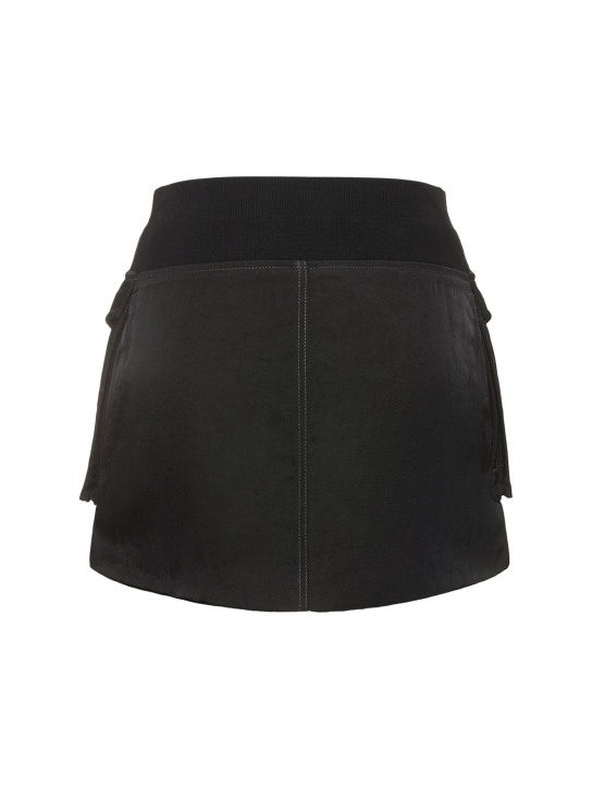 Dion Lee: Jupe courte cargo en sergé de nylon