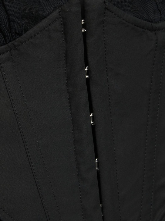 Dion Lee: Cotton corset & tulle hybrid shirt
