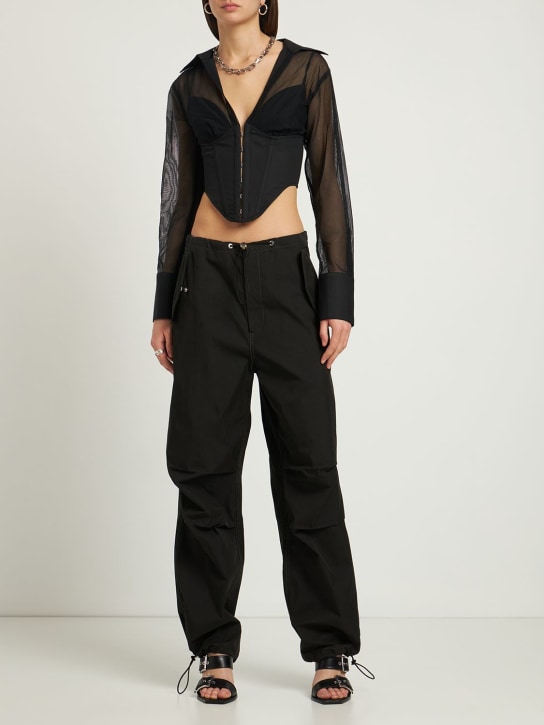 Dion Lee - CARGOHOSE AUS BAUMWOLLTWILL