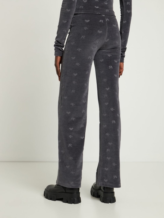 Rotate: Leggings de terciopelo con logo