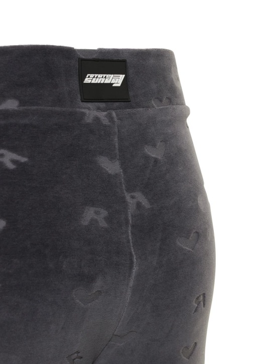 Rotate: Leggings de terciopelo con logo