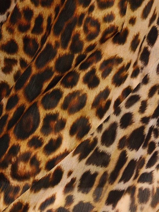 Alex Rivière Studio: Ziggy leopard print mini halter dress