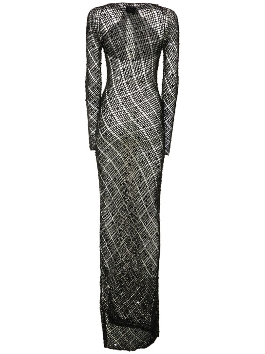 Coperni: Vestido de lentejuelas con aberturas