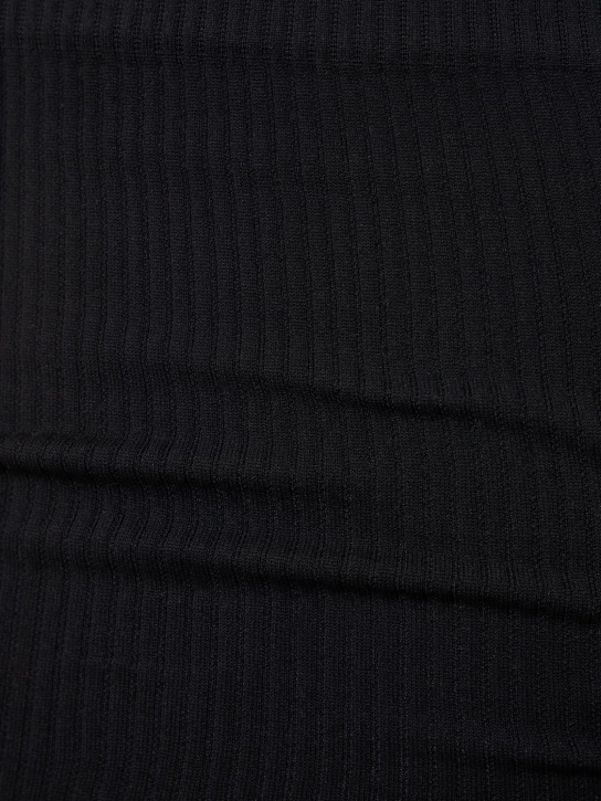Andreadamo: Vestido corto de jersey con aberturas
