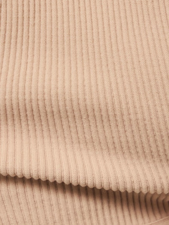 Andreadamo: Ribbed jersey bra w/double straps