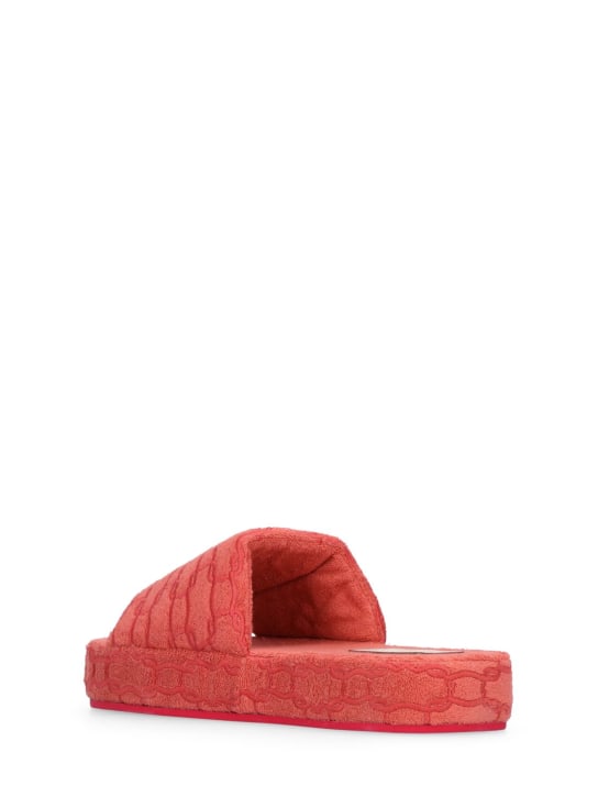 Agnona: Chaussons en coton éponge stretch