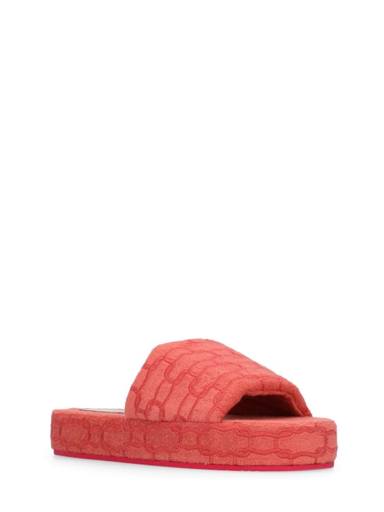 Agnona - Chaussons en coton éponge stretch
