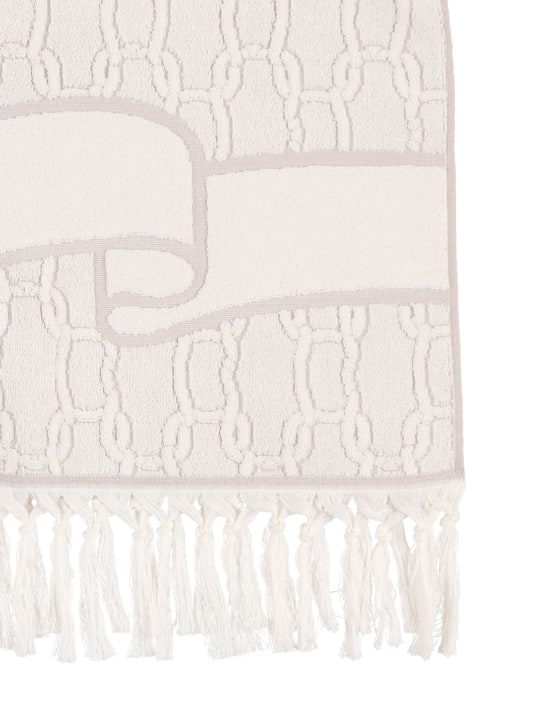 Agnona: Serviette en jacquard motif chaîne