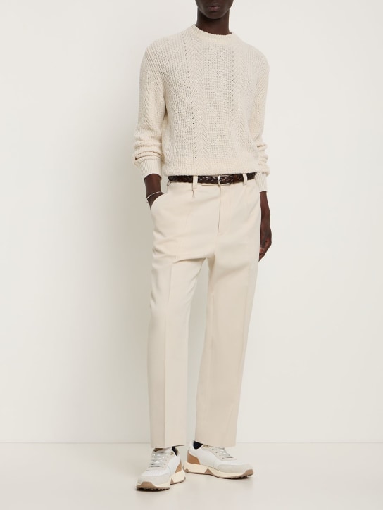 Agnona - SWEATER AUS BAUMWOLLMISCHUNG MIT RUNDAUSSCHNITT