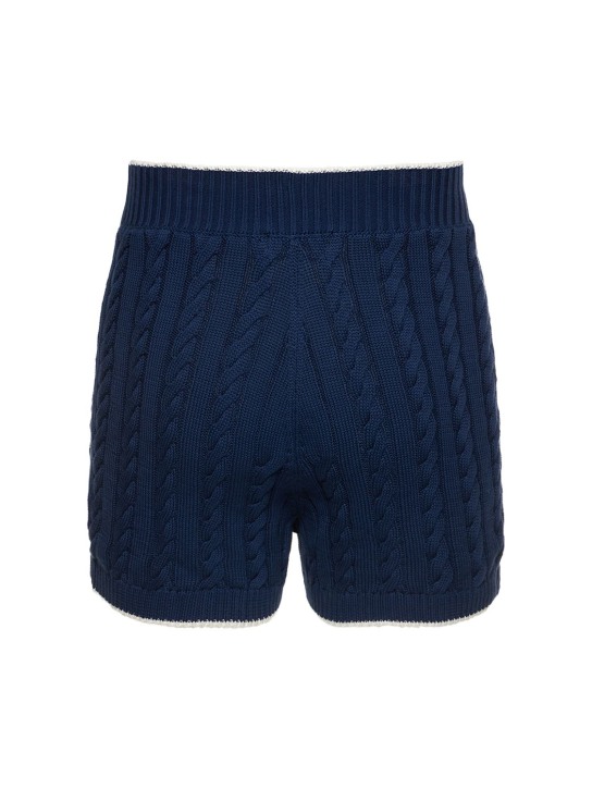 EGONlab: SHORTS AUS BAUMWOLLSTRICK „BUNNY“