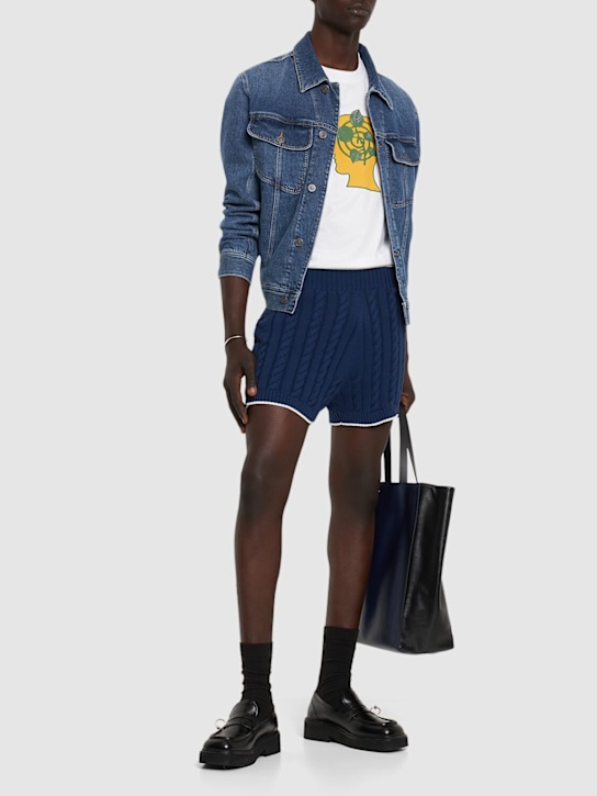 EGONlab - Shorts in maglia di cotone
