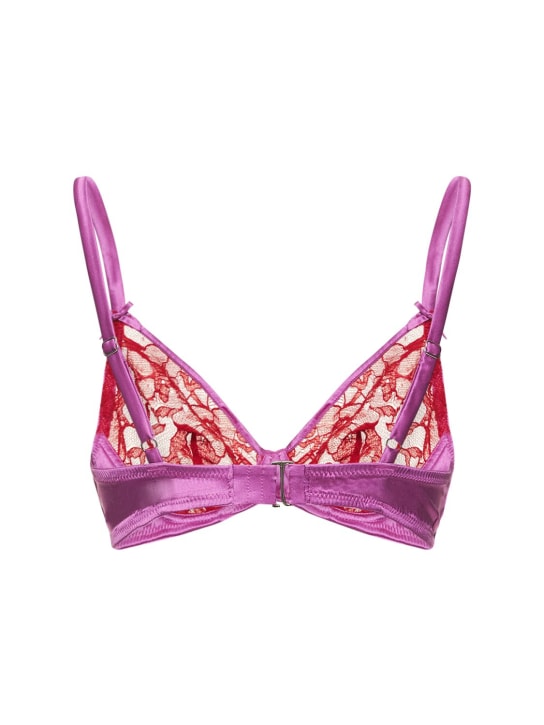 Fleur Du Mal: Reggiseno Magnolia in pizzo senza fodera