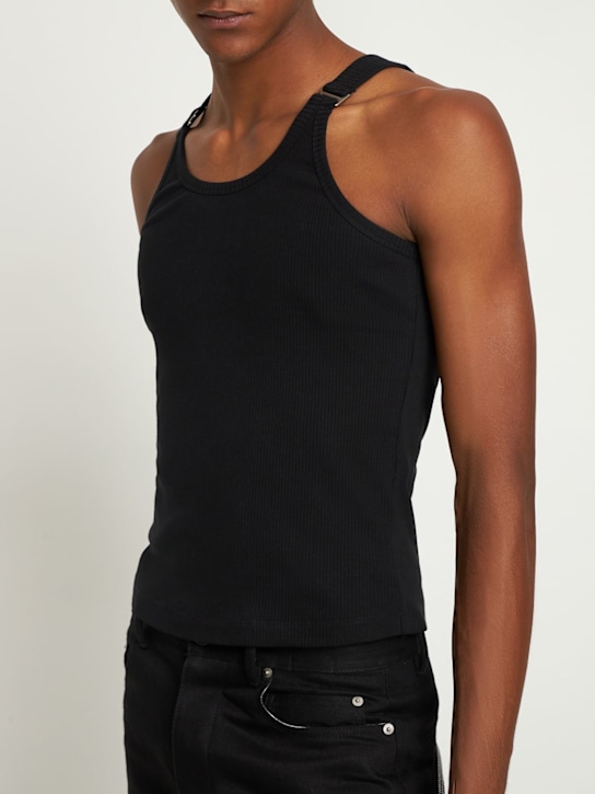 Dion Lee: Débardeur en coton côtelé E-Hook