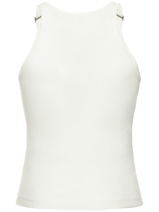 Dion Lee: Débardeur en coton côtelé E-Hook