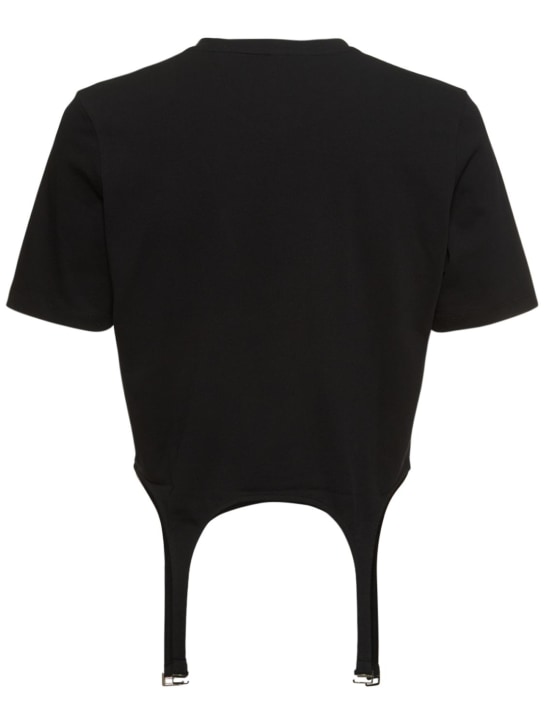 Dion Lee: T-shirt reggicalze in cotone