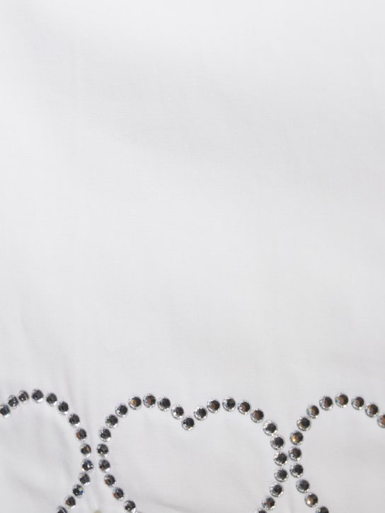 Mach & Mach: Jupe courte en coton embelli