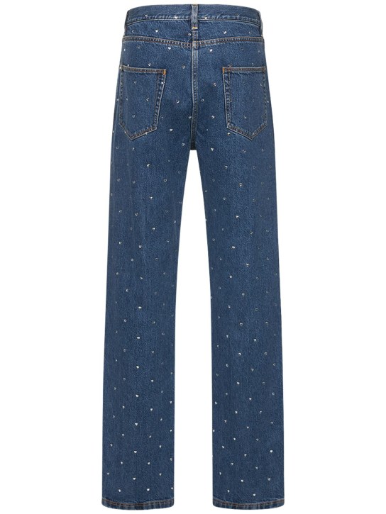 Mach & Mach - Jeans de denim de algodón decorados
