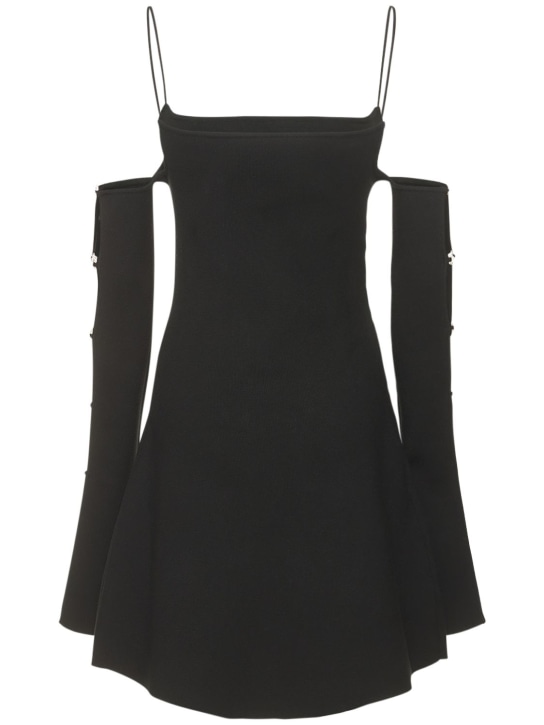 Mach & Mach: Robe courte ajourée embellie Amelie