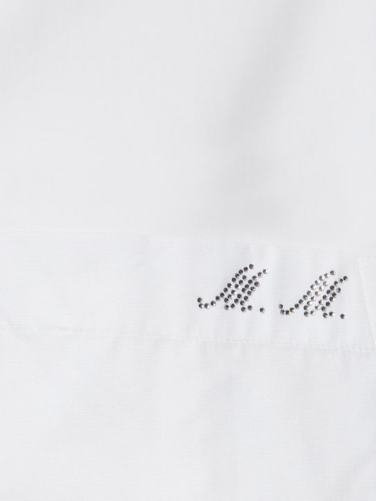 Mach & Mach: Camicia cropped con profilo a cuore