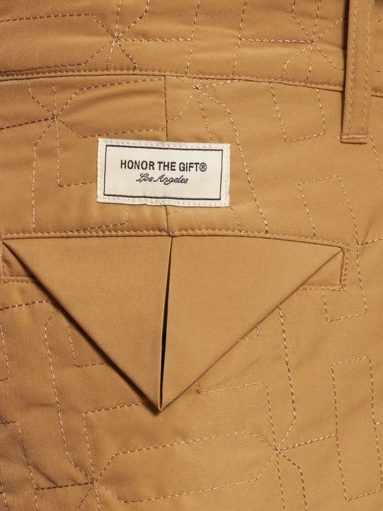 Honor the Gift: Quilted pants w/ logo