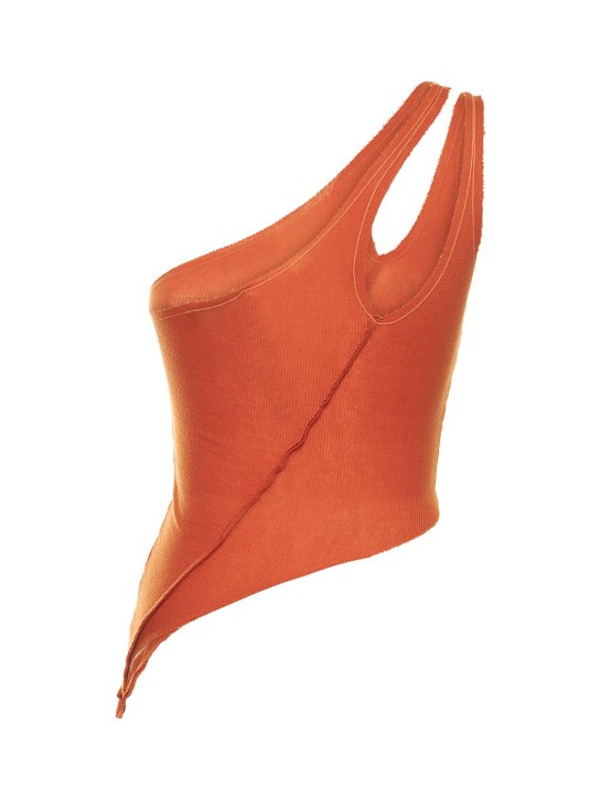 Sami Miro Vintage: Tank top asimmetrico monospalla in jersey