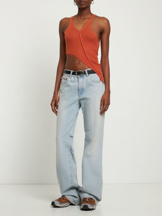 Sami Miro Vintage - Asymmetric one shoulder jersey tank top