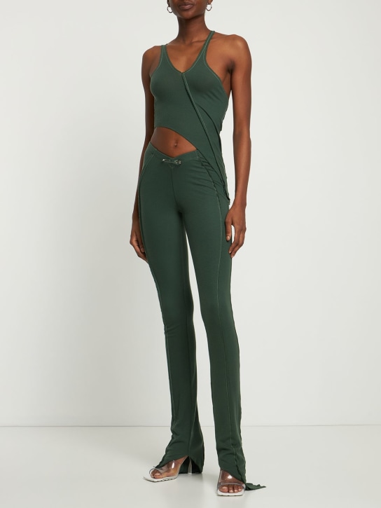 Sami Miro Vintage - Stretch jersey pants w/ seams