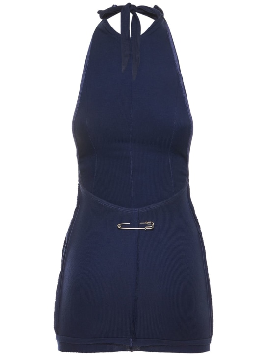 Sami Miro Vintage: Short Dress with High Neckline