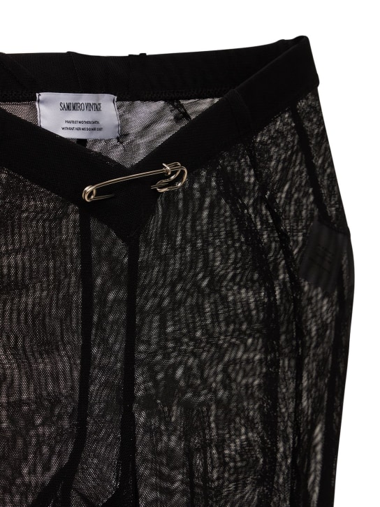 Sami Miro Vintage: Asymmetric mesh pants