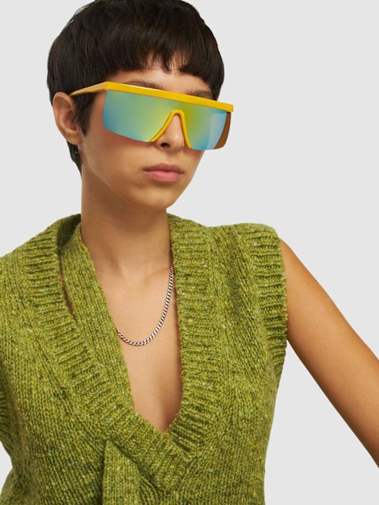 Giuseppe Di Morabito: Lunettes de soleil en acétate avec verres miroir