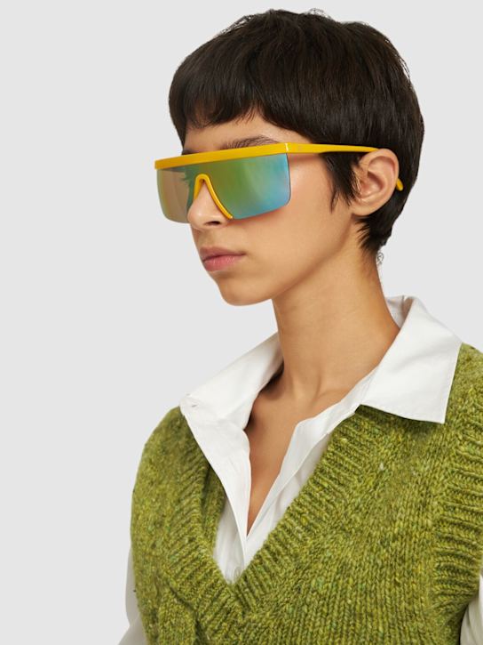 Giuseppe Di Morabito: Lunettes de soleil en acétate avec verres miroir