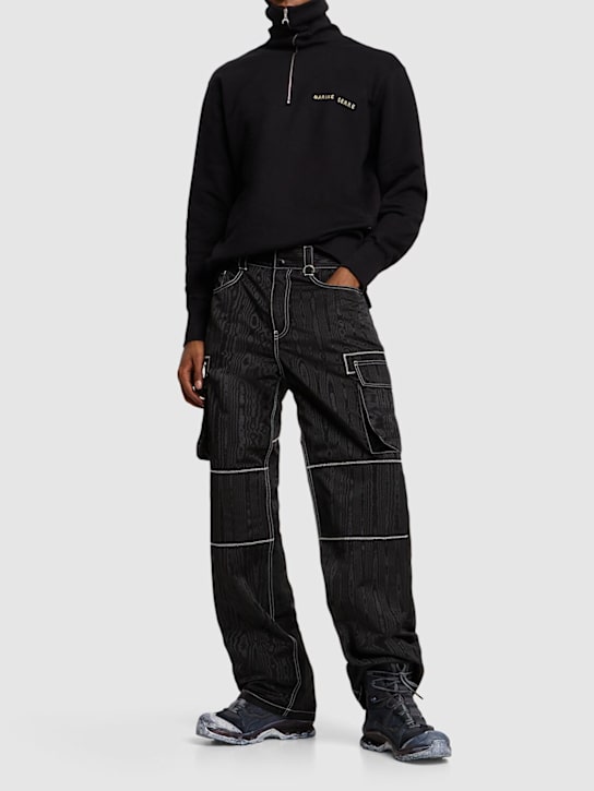 Marine Serre - Pantalon cargo en moiré de polyester recyclé