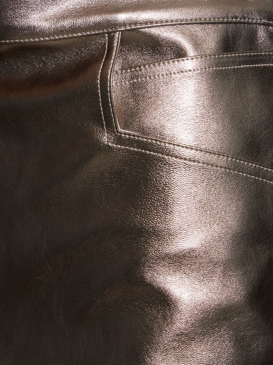 Alix Nyc: Talia metallic faux leather mini skirt