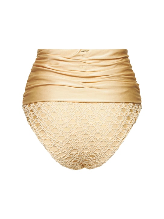 Patbo: Bas de bikini en crochet Monstera