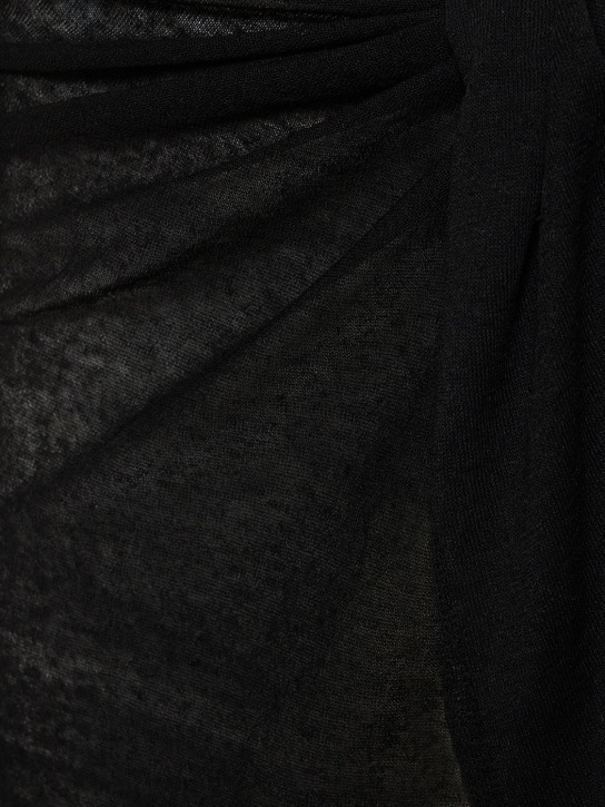 Zulu & Zephyr: Gonna midi in maglia di misto lino