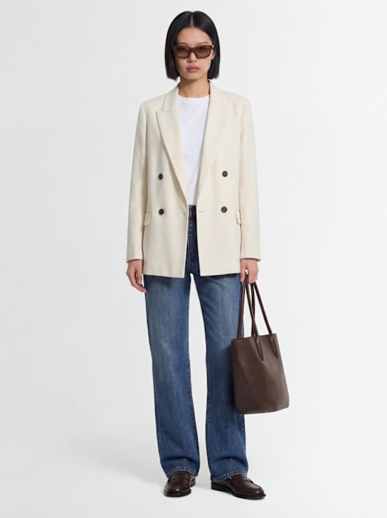 Brunello Cucinelli: Jersey lurex double breasted jacket