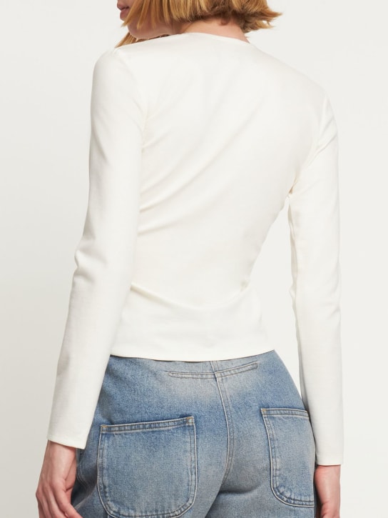 Sid Neigum: Top in jersey di viscosa con cutout