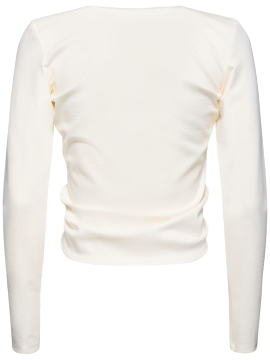 Sid Neigum: Top in jersey di viscosa con cutout