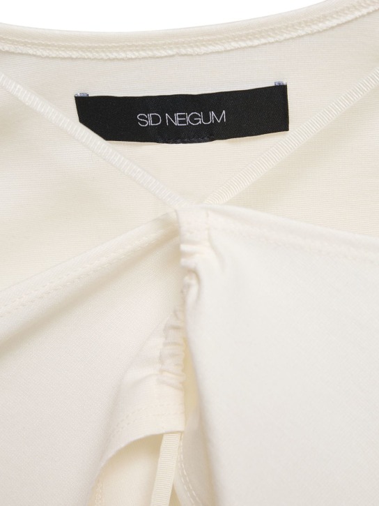 Sid Neigum: Top in jersey di viscosa con cutout