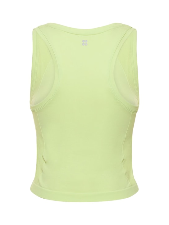 Sweaty Betty: Tank top cropped Athlete senza cuciture