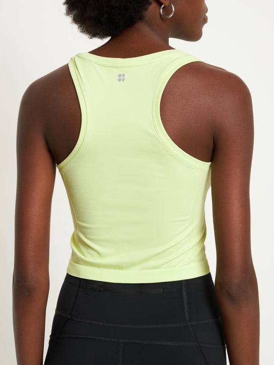 Sweaty Betty: Tank top cropped Athlete senza cuciture