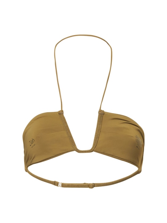 Ziah: Neal bouclè halter bikini top
