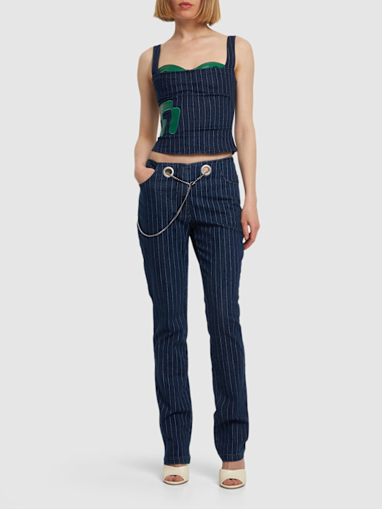 Miaou: Pantalones de denim de algodón