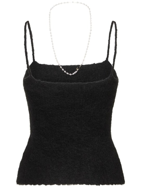 Musier Paris: Top Gracias in maglia con perline