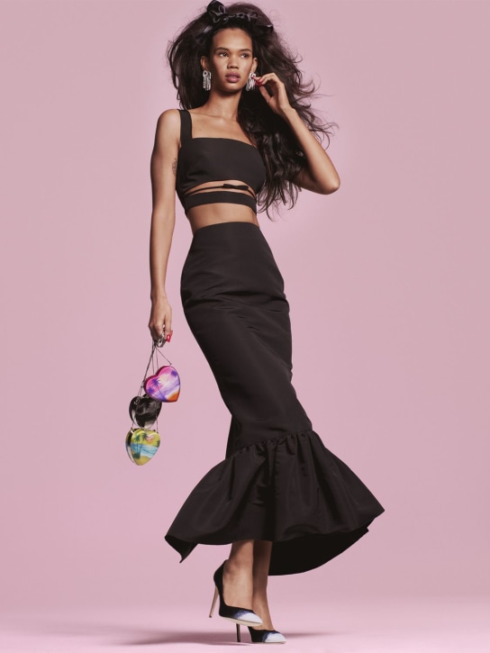 Brandon Maxwell: KURZES OBERTEIL AUS SEIDENFAILLE