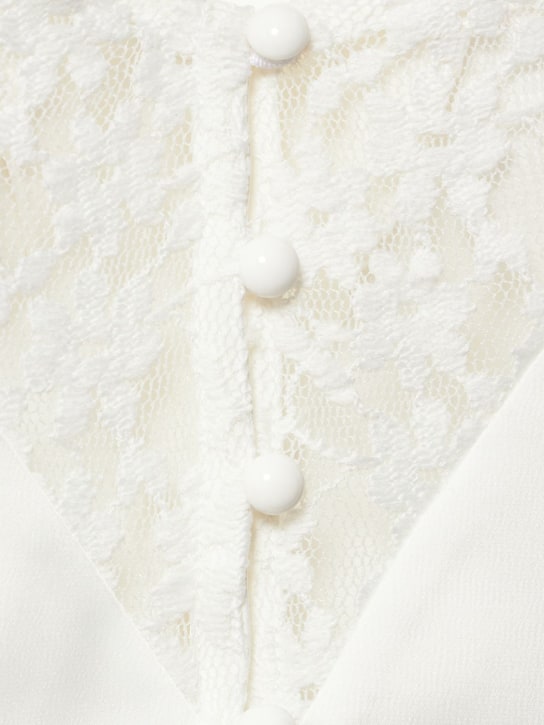 Musier Paris: OBERTEIL AUS SATIN UND SPITZE „FORCINA“