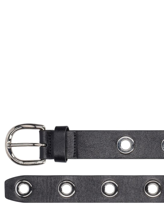 Alessandra Rich: 3cm Leather belt w/ elements