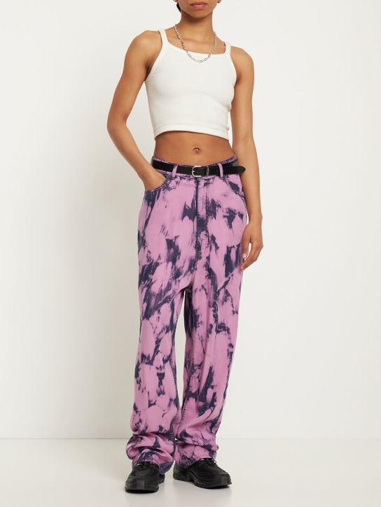 Darkpark: Pantalon large fluide imprimé Alice