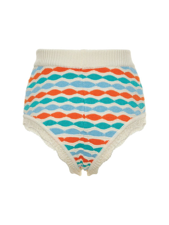 Alessandra Rich: Slip in maglia jacquard